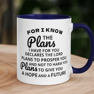 Jeremiah 29:11 Ceramic Mug 11oz - Christian Bible Verse Scripture Gift