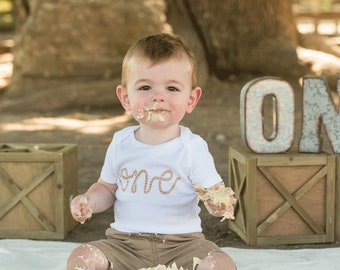 Cowboy first birthday outfit