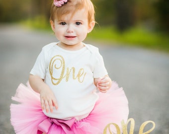 Rose gold girls first birthday outfit 'Rosy' rose gold cake smash outfit girl, birthday outfit girl, first birthday tutu, rose gold birthday