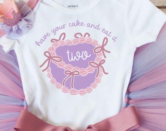Have your cake and eat it two 2nd Birthday Outfit "Teagan"