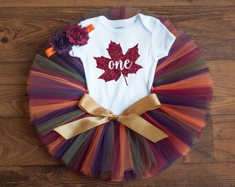 fall first birthday outfit girl