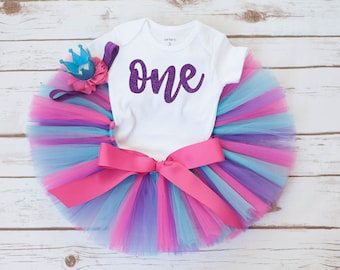 One birthday outfit baby girl "Cort" first birthday tutu one tutu birthday outfit girl birthday outfit tutu set girls first birthday tutu