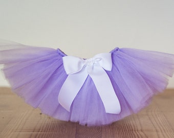Lavender tutu 'Sophia' light purple girls birthday tulle skirt