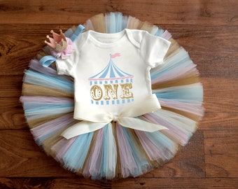 Circus first birthday outfit 'Aurora' pink gold vintage circus first birthday outfit girl, circus birthday girl, carnival birthday outfit