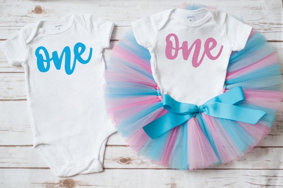 boy girl twin first birthday outfits