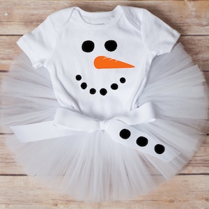 Snowman tutu costume &#39;Breanna&#39; winter baby girl outfit, girls snowman Christmas outfit, toddler, newborn Christmas tutu set girl