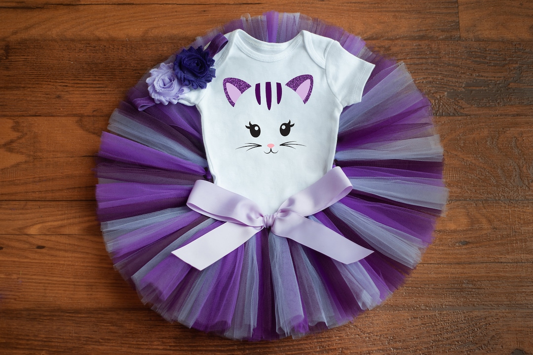 Cat First Birthday Outfit Cat Birthday Outfit Cat Birthday Etsy
