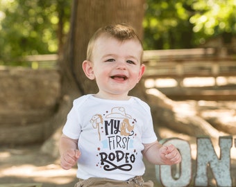 My first rodeo birthday outfit for boys