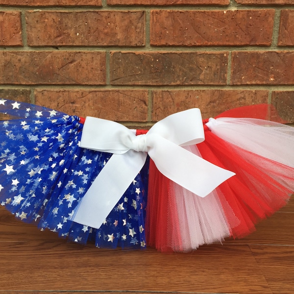 Red, white & blue tutu "Betsy" Newborn tutu baby tutu photo prop 4th of July tutu 3 months 6 months 9 months 12 months 18 months flag tutu