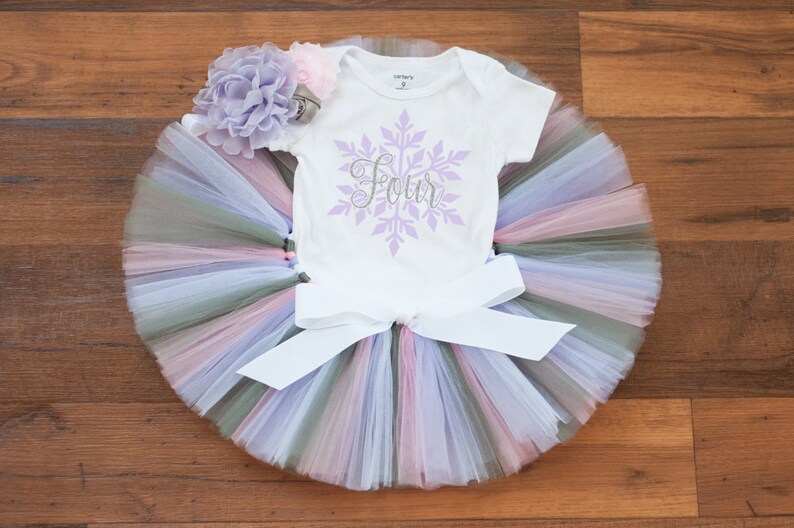 Winter First Birthday Outfit Girl sage Snowflake Etsy