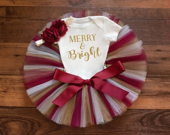 Christmas Outfit baby girl "Emme" baby girl Christmas outfit first Christmas outfit girl Christmas tutu outfit baby's first Christmas outfit