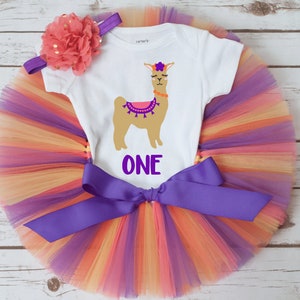 Llama Birthday Outfit alpaca Birthday llama Tutu Set animal Birthday Party zoo Birthday Party babys Birthday Tutu Set babys 1st Birthday Etsy