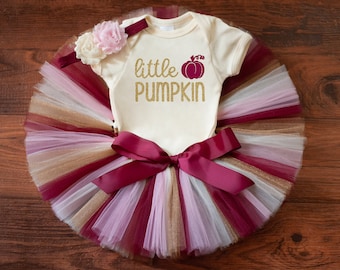 Newborn little pumpkin outfit girl "Joy" pumpkin first thanksgiving outfit, fall outfit baby girl, first Thanksgiving baby girl tutu set