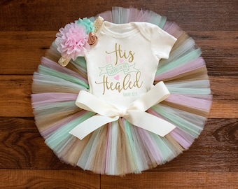 First Easter outfit for baby girls "Nieva" baby girl Easter outfit, Easter tutu set, baby girl Easter outfit, Easter tutu outfit baby girl