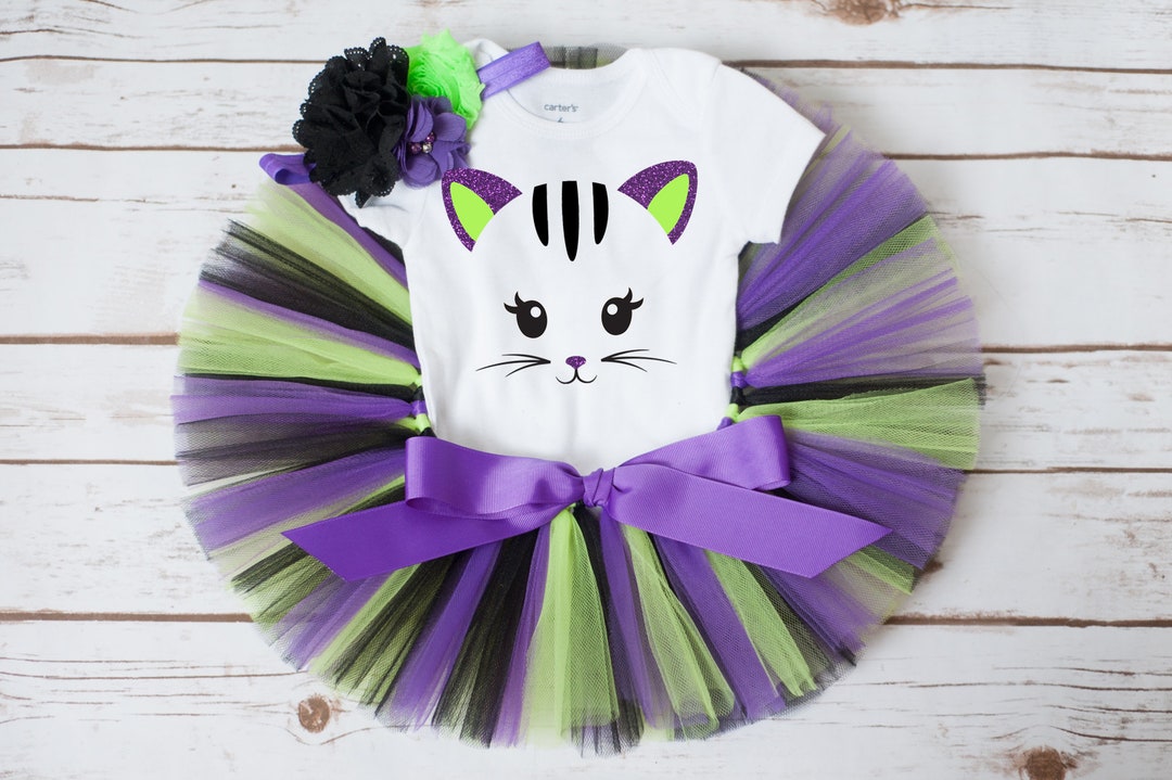 Girl Cat Costume Halloween Cat Outfit Girl Baby Girl Cat Halloween