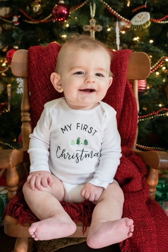 Bebé mi primer atuendo de Navidad niño o niña traje de - Etsy España