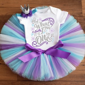 Oh what fun it is to be one outfit girl &quot;Audrey&quot; winter onederland first birthday tutu set, winter onederland outfit Christmas cake smash