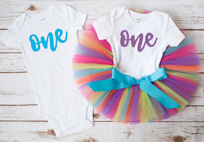 rainbow first birthday outfit boy