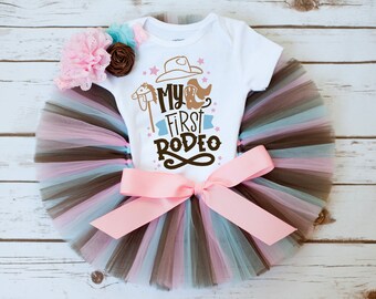 My First Rodeo birthday outfit 'Boot'