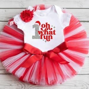 Oh what fun it is to be one outfit &quot;Ava&quot; merry one Christmas first birthday girl, winter onederland outfit Christmas cake smash
