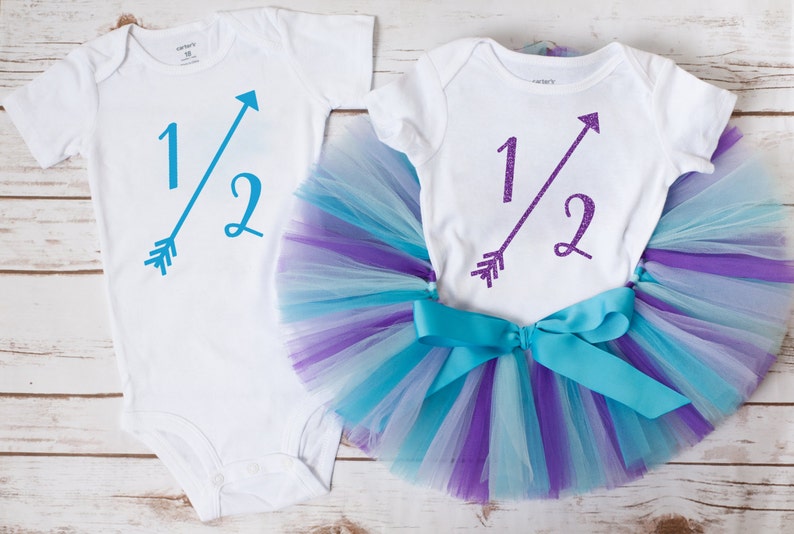 Twins half birthday Audrey Twins half birthday Etsy