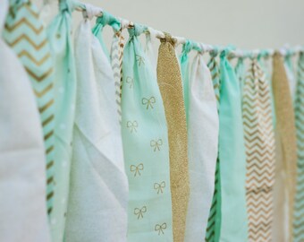 Mint and gold cake smash banner "Kyla Gold" mint and gold high chair banner mint gold baby shower banner mint gold nursery decor photo prop