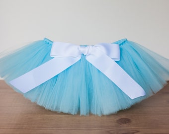 Light blue tutu 'Ella' Newborn tutu baby tutu photo prop birthday tutu 3 months 6 months 9 months 12 months 18 months pastel aqua tutu skirt