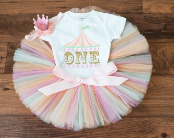 Circus first birthday outfit 'Rowan' vintage circus first birthday outfit girl, circus birthday outfit girl, carnival birthday outfit 1 2 3