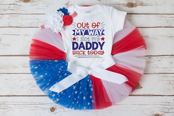 Welcome Home Daddy Outfit, Homecoming Outfit Baby Girl, Military