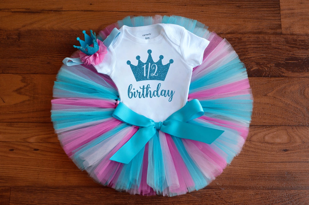 Half Birthday Outfit Girl princess Baby Girl Half Birthday 6 Month