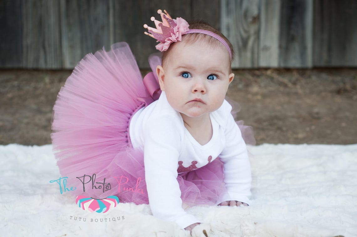 Rose Gold Half Birthday Outfit Girl 'rosy' Rose Gold Etsy