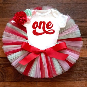 Oh what fun it is to be one first birthday outfit girl &quot;Jolly&quot; merry birthday tutu set girl, winter onederland, Christmas cake smash