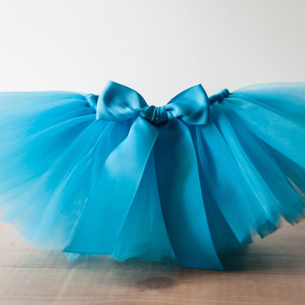 Turquoise tutu 'Sandra Sue' turquoise birthday, turquoise cake smash tutu, turquoise blue girls tutu, tropical birthday skirt baby girl tutu