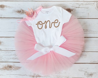 Western pink cowgirl first birthday outfit girl 'Kristin'