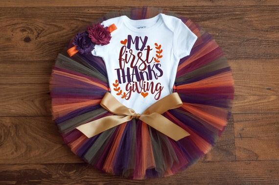 baby girl first thanksgiving outfit
