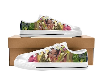 The Princess and the Frog Low Top Canvas Shoes Custom Sneakers
