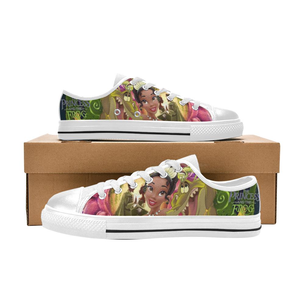 The Princess and the Frog Low Top Canvas Shoes Custom Sneakers (No Box)