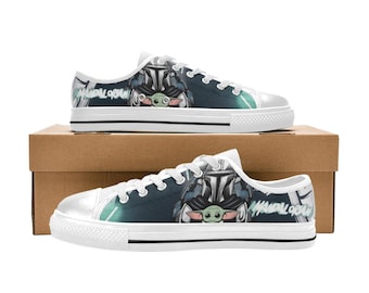 The Mandalorian Low Top Canvas Shoes Custom Sneakers