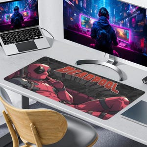Deadpool Mouse Pad Gaming Desk Mat Custom for PC Gamer Setup