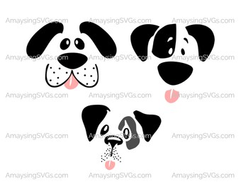 Dog Face Svg Etsy
