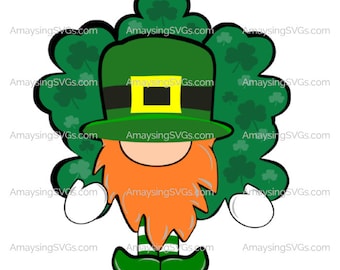 Lucky Leprechaun Gnome SVG - St. Patrick's Day Cut File