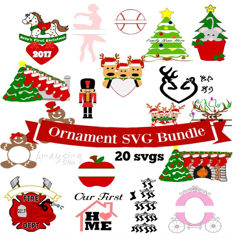 SVG Ornament SVG Bundle Christmas Ornament svg Christmas | Etsy