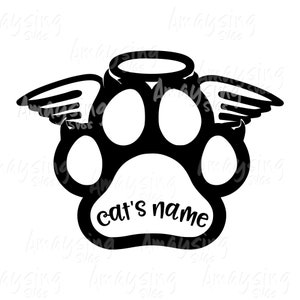 Cat Memorial svg, Pet Memorial svg, dxf, png
