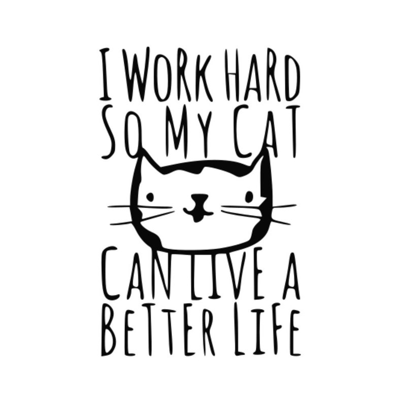 SVG Work so My Cat Cat Work Cat Tshirt Design Cat | Etsy