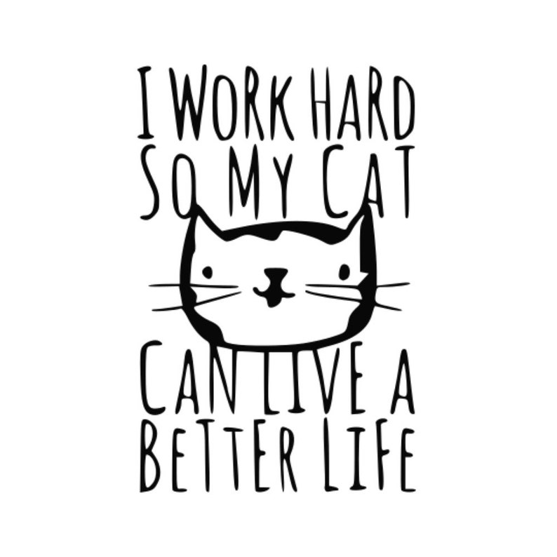 Download SVG Work So My Cat Cat Work Cat Tshirt Design Cat | Etsy