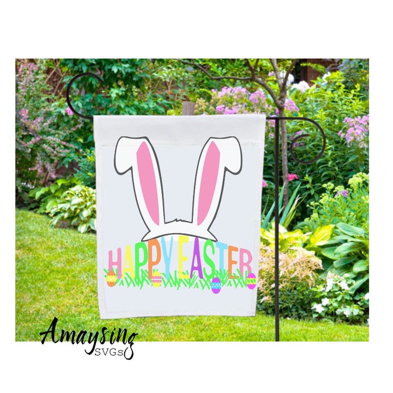 Download SVG Rabbit Ears Happy Easter DXF Easter Spring | Etsy