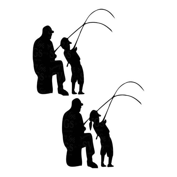 Fishing Buddies Svg Fathers Day Svg Dad and Daughter Fishing Svg