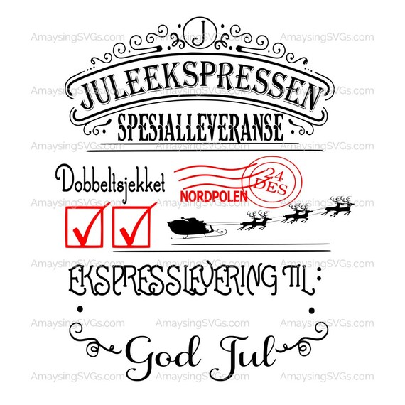 Download Free Svg Norwegian Christmas Express Santa Sack Svg Santa Sack Etsy SVG DXF Cut File