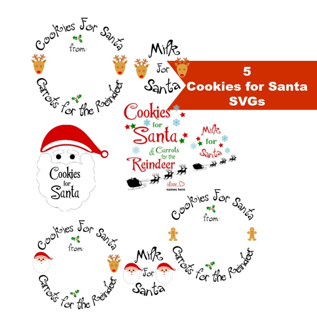 Cookies for Santa SVG Bundle, Cookies for Santa, Carrots for Reindeer