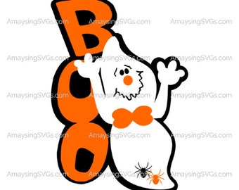Boo with Ghost svg Halloween svg Ghost svg Boo svg Halloween decor svg Halloween tote bag svg Fall svg Halloween Cricut svg